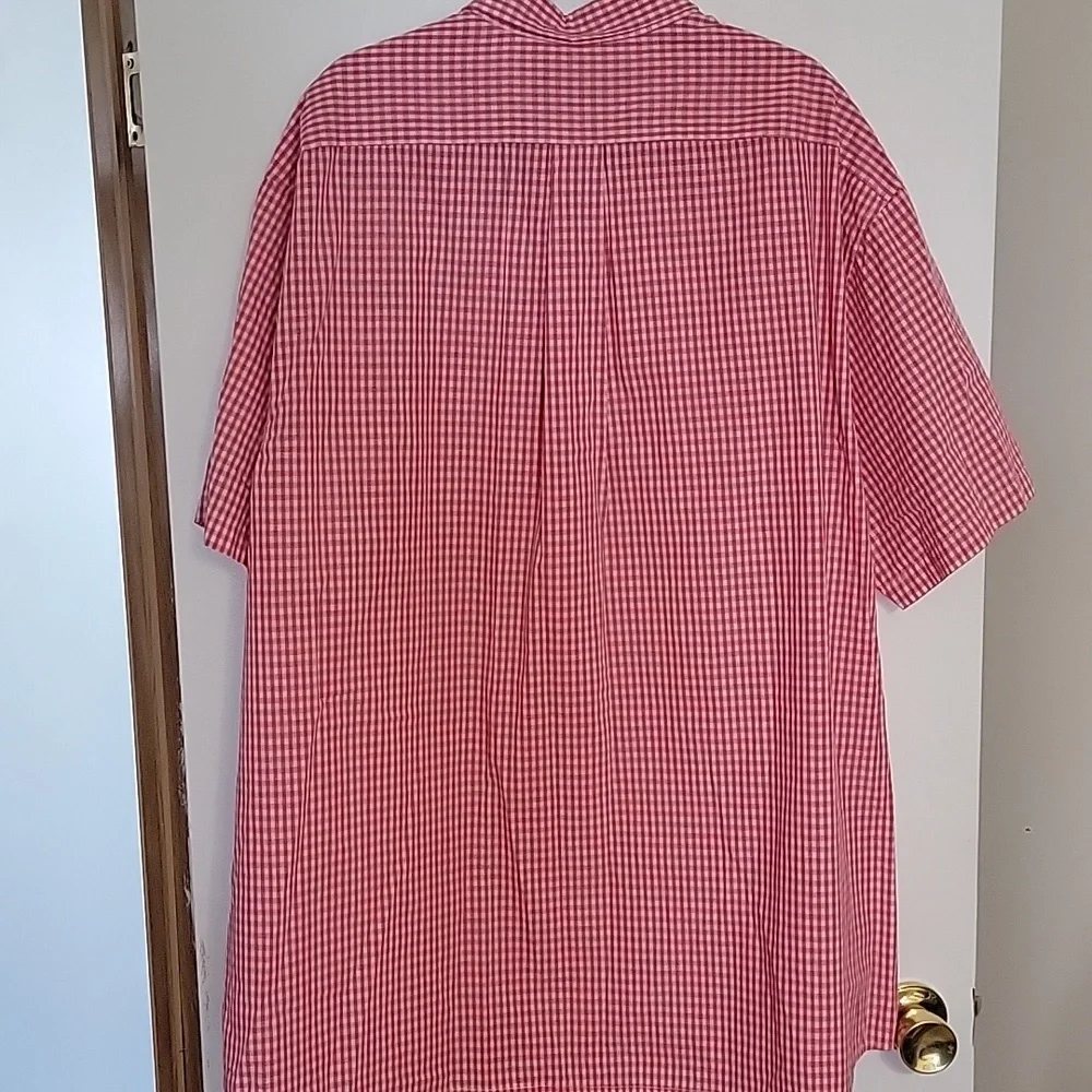 U.S. Polo Assn. Red and White Checkered Button Down Shirt , NEW , SIZE 3 XLT - Picture 5 of 5